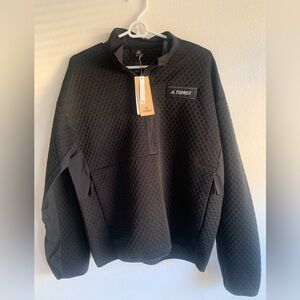 Adidas Terrex NWT polar fleece full zip Jacket sweater Men’s size M Black